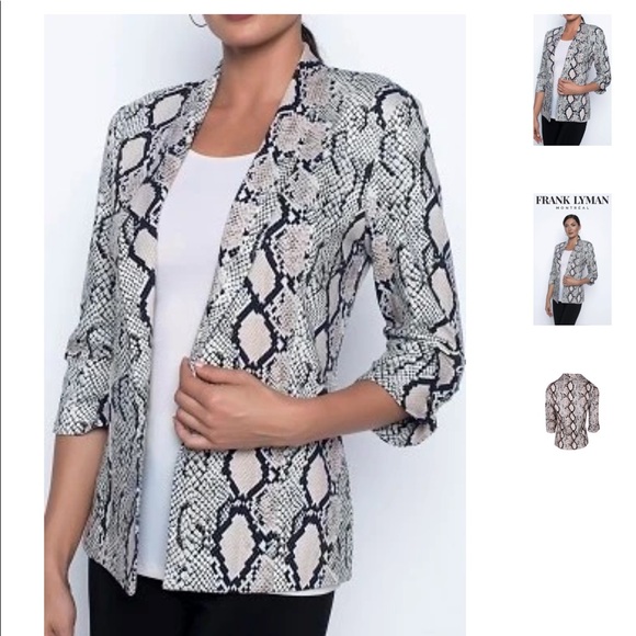 💕HOST PICK Frank Lyman snakeskin print blazer - Picture 3 of 8